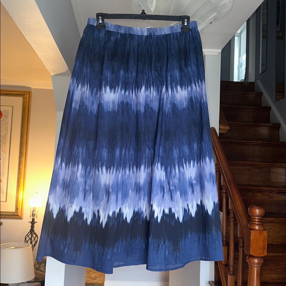 Chico's A-Line Tie-Dye Maxi Skirt Sz 1 (Equivalent Sz 8/10)